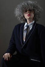 Load image into Gallery viewer, Veste en laine oversize Sashiko