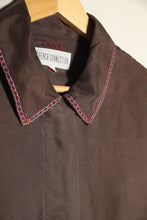 Load image into Gallery viewer, Chemise en soie maron vintage