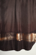 Load image into Gallery viewer, Chemise en soie maron vintage