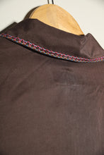 Load image into Gallery viewer, Chemise en soie maron vintage