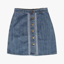 Load image into Gallery viewer, Jupe en jean's Sashiko