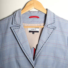 Load image into Gallery viewer, Veste à carreaux Sashiko