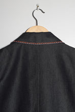 Load image into Gallery viewer, Veste en jean's argentée customisée