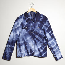 Load image into Gallery viewer, Veste Shibori indigo