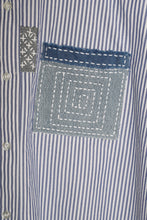 Load image into Gallery viewer, Chemise à rayure Sashiko
