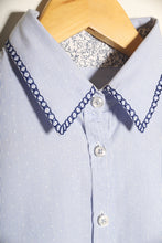 Load image into Gallery viewer, Chemisier bleu Sashiko