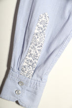 Load image into Gallery viewer, Chemisier bleu Sashiko
