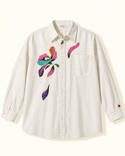 Charger l'image dans la galerie, Chemise unisex fleurs Boro