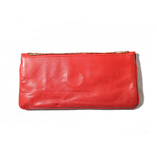 Load image into Gallery viewer, Pochette en cuire rouge