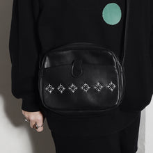 Charger l'image dans la galerie, Sac noir en simili Sashiko