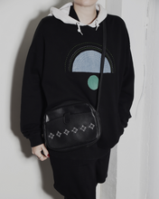 Cargar imagen en el visor de la galería, Sac noir en simili Sashiko