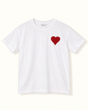 Charger l'image dans la galerie, T-shirt blanc Coeur Boro