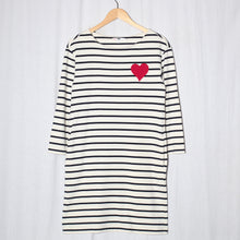 Load image into Gallery viewer, Robe marinière Coeur
