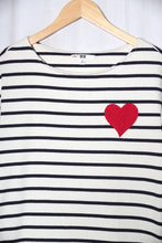 Load image into Gallery viewer, Robe marinière Coeur