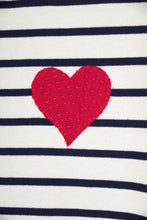 Load image into Gallery viewer, Robe marinière Coeur