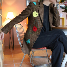 Cargar imagen en el visor de la galería, Veste camel à carreaux