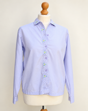 Charger l'image dans la galerie, Chemise vintage lavande brodée