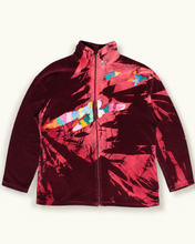 Charger l'image dans la galerie, Gilet Unisex en velours bordeaux recyclé Arty