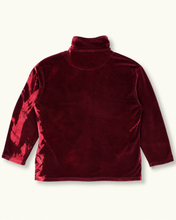 Charger l'image dans la galerie, Gilet Unisex en velours bordeaux recyclé Arty