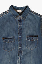 Load image into Gallery viewer, Chemise / robe en jean's Sashiko