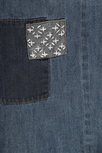 Load image into Gallery viewer, Chemise / robe en jean's Sashiko