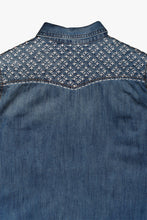Load image into Gallery viewer, Chemise / robe en jean's Sashiko
