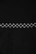 Load image into Gallery viewer, Robe sans manche noire Sashiko