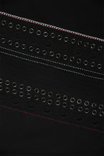 Load image into Gallery viewer, Robe noire IKKS Sashiko