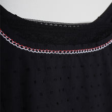 Load image into Gallery viewer, Top noir Sashiko