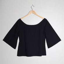 Load image into Gallery viewer, Top noir Sashiko