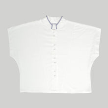 Load image into Gallery viewer, Top vintage blanc Sashiko