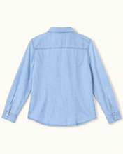 Cargar imagen en el visor de la galería, Chemise en jeans Sashiko