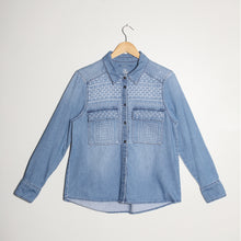 Charger l'image dans la galerie, Chemise en Jeans Sashiko