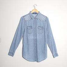 Load image into Gallery viewer, Chemise en Jeans Sashiko