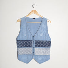 Load image into Gallery viewer, Gilet sans manche Patchwork et Sashiko