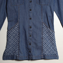 Load image into Gallery viewer, Robe chemise Sashiko