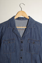 Load image into Gallery viewer, Robe chemise Sashiko