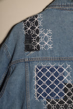Load image into Gallery viewer, Veste en jeans patchwork et Sashiko