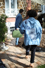 Load image into Gallery viewer, Veste en jeans patchwork et Sashiko