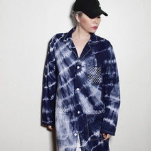 Charger l'image dans la galerie, Veste de travail Shibori et Sashiko