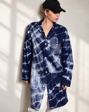 Charger l'image dans la galerie, Veste de travail Shibori et Sashiko