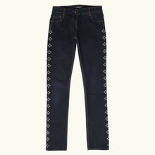 Load image into Gallery viewer, Jeans slim brut Sashiko