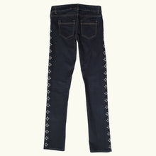Load image into Gallery viewer, Jeans slim brut Sashiko