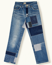Cargar imagen en el visor de la galería, Jeans vintage Lee Patchwork et Sashiko