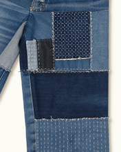 Cargar imagen en el visor de la galería, Jeans vintage Lee Patchwork et Sashiko