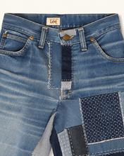 Cargar imagen en el visor de la galería, Jeans vintage Lee Patchwork et Sashiko