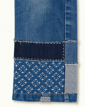 Cargar imagen en el visor de la galería, Jeans vintage Lee Patchwork et Sashiko