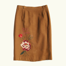 Charger l'image dans la galerie, Jupe camel en lainage