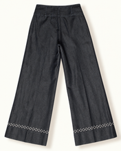 Cargar imagen en el visor de la galería, Pantalon en chambray Sashiko