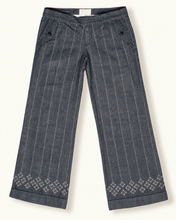 Charger l'image dans la galerie, Pantalon droit en Chambray Sashiko